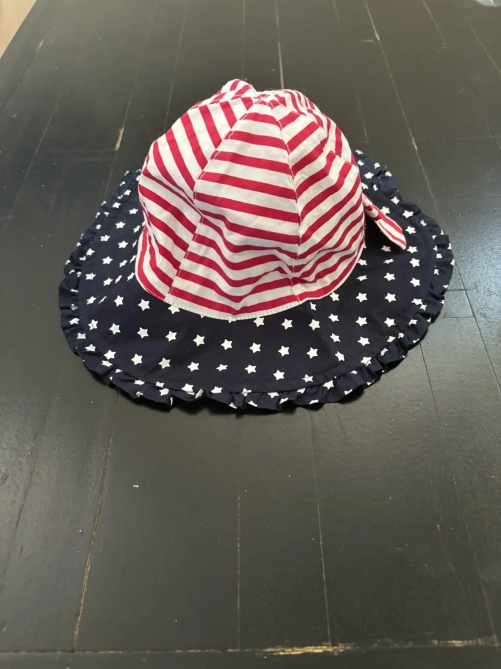 The Children's Place American Stars & Stripes Ruffle Bucket Hat Toddler S/M
